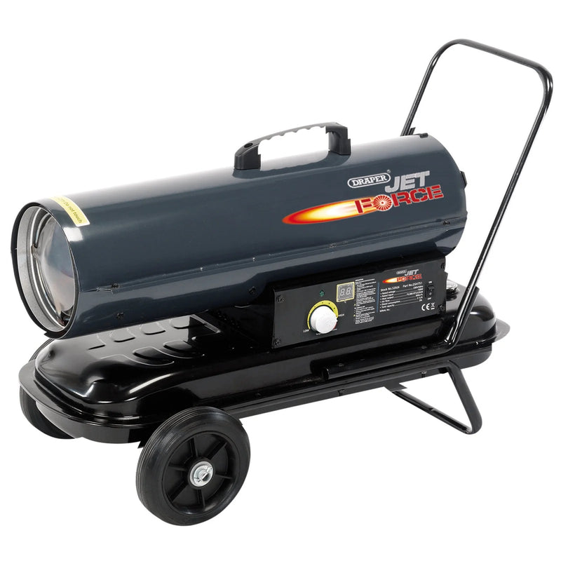 Draper Jet Force Space Heater 75,000 BTU Diesel/Kerosene with Wheels