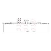 Apec Handbrake Cable Right Rear CAB1581
