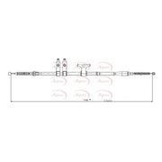 Apec Handbrake Cable Right Rear CAB1581