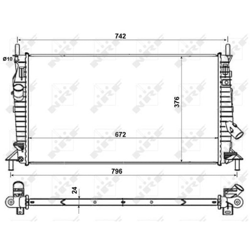 NRF Engine Radiator 55327