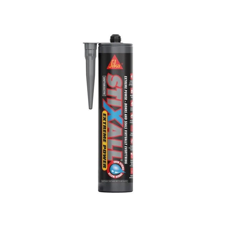 Everbuild Sika Stixall Extreme Power Cartridge Anthracite 290ml - 821183