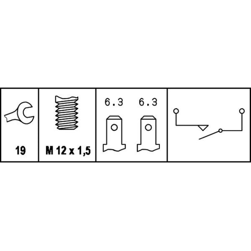 Hella Reverse Light Switch Connectors 6ZF 004 842-001
