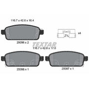 Textar Rear Brake Pad Set 2509602