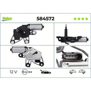 Valeo Front/Rear Wiper Motor Rear 584572