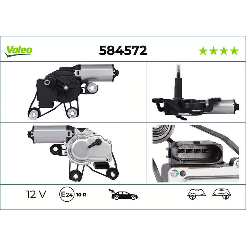Valeo Front/Rear Wiper Motor Rear 584572