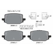 Textar Rear Brake Pad Set 2658901