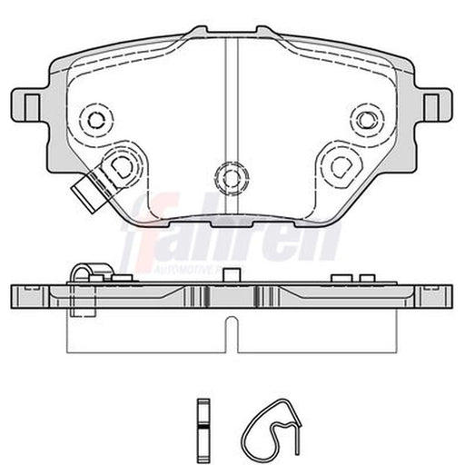 Fahren Rear Brake Pad Set FBP3983