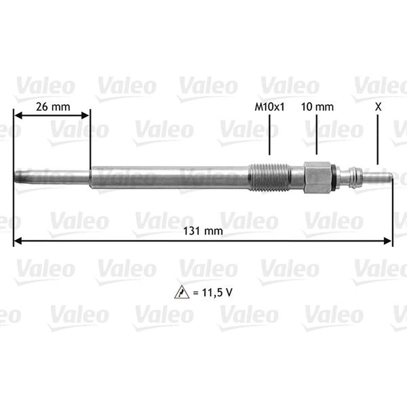 Valeo Diesel Engine Glow Plug 345202