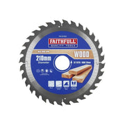 Faithfull TCT Circular Saw Blade 210 x 35mm x 32T POS - FAIZ21032