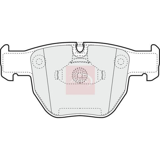 Apec Front Brake Pad Set PAD1325