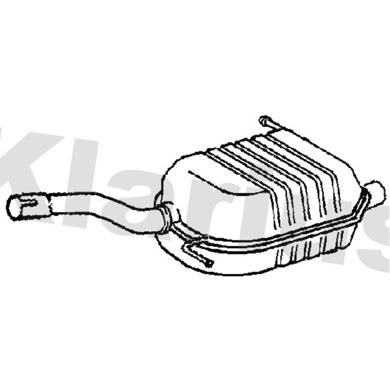 Klarius Box With Tail Pipe Rear VW734G