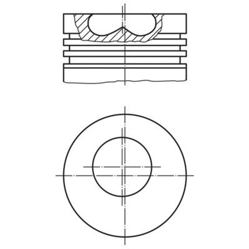 Mahle Piston Cylinder Bore = 100mm 681 01 00