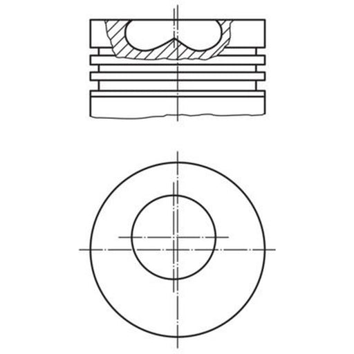 Mahle Piston Cylinder Bore = 101mm 681 01 02