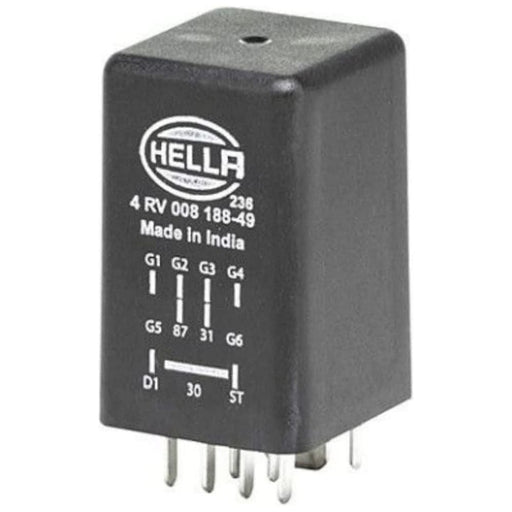 HELLA 4RV 008 188-491 Control Unit, glow plug system - 12V - 9-pin connector - after-glow capable - Number of Cylinders: 4 Hella  - Town Parts