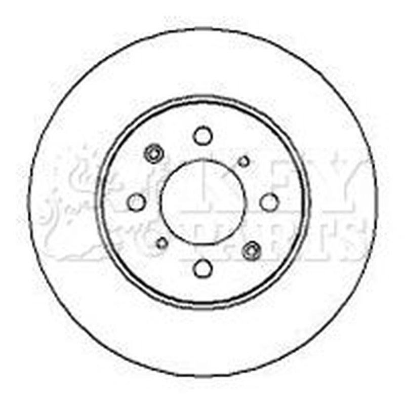 Key Parts 2 x Solid Front Brake Discs KBD4082