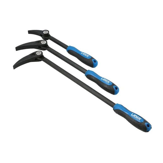 Laser Tools Adjustable Head Pry Bar Set 3pc - PL