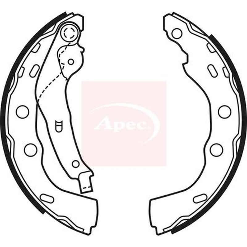 Apec Brake Shoe Set Axle Kit SHU709
