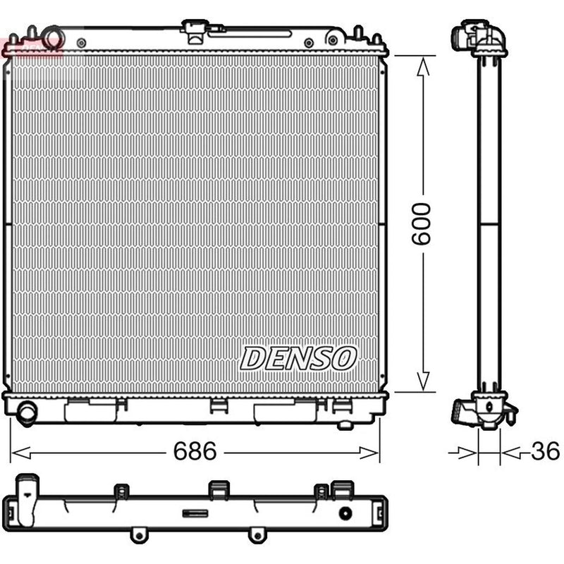Denso Engine Radiator DRM46041