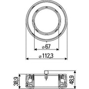 Hella Reflector Right Rear red 8RA 009 362-001