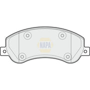 NAPA Front Brake Pad Set NBP1768