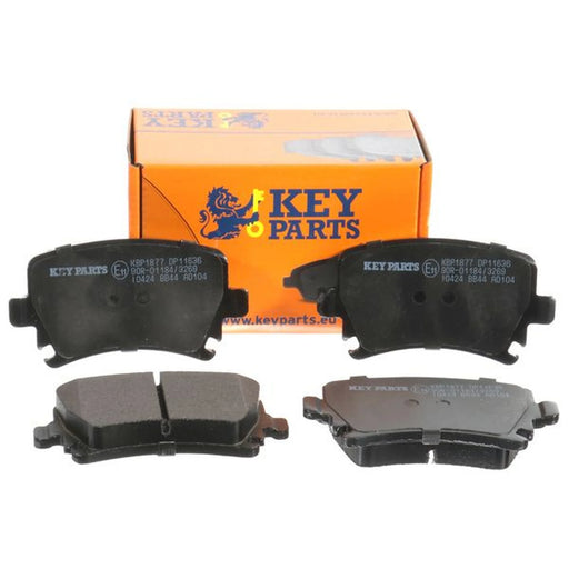 Key Parts 4 x Rear Brake Pad Set KBP1877