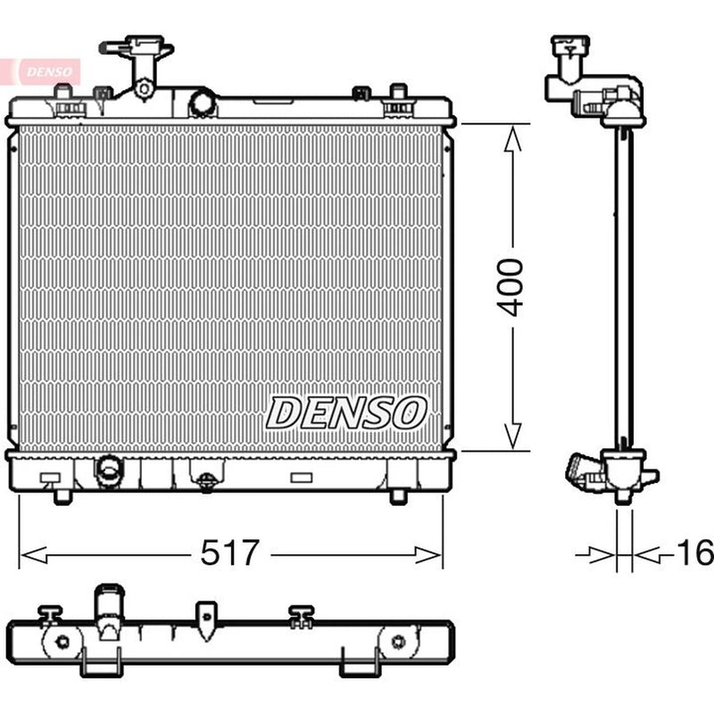 Denso Engine Radiator DRM47032