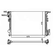 NRF Engine Radiator 58958A