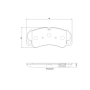 Brembo 4 x Front Brake Pad Set P65054