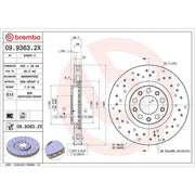 Brembo Xtra 2 x / Front Brake Discs 09.9363.2X