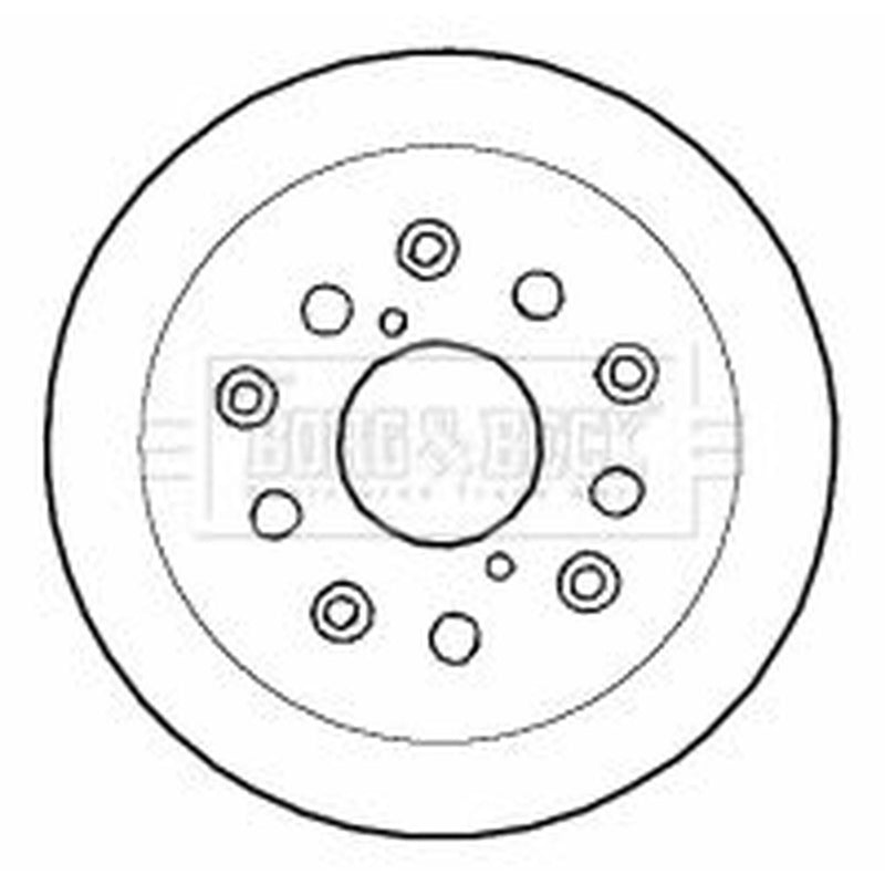 Borg & Beck 2 x Solid Rear Brake Discs BBD5775S