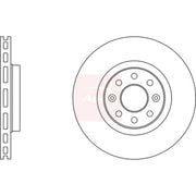 Apec 2 x Vented Front Brake Discs DSK2998