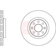 Apec 2 x Vented Front Brake Discs DSK2998