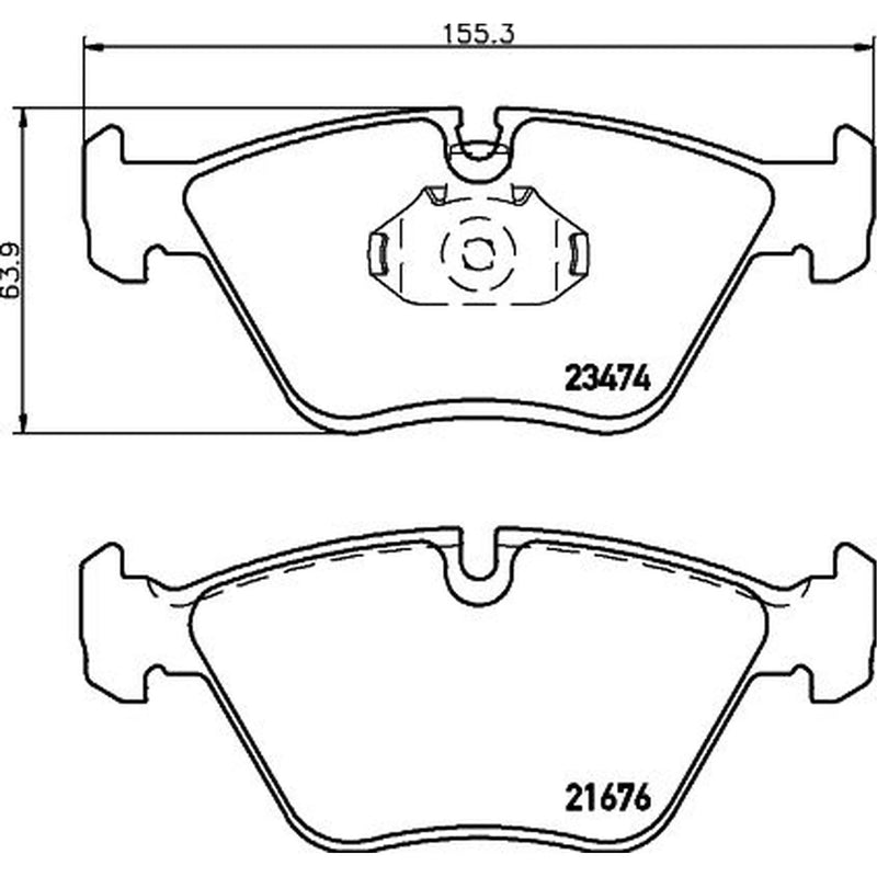 Mintex Front Brake Pad Set MDB2722