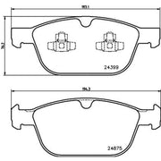 Mintex Front Brake Pad Set MDB3024