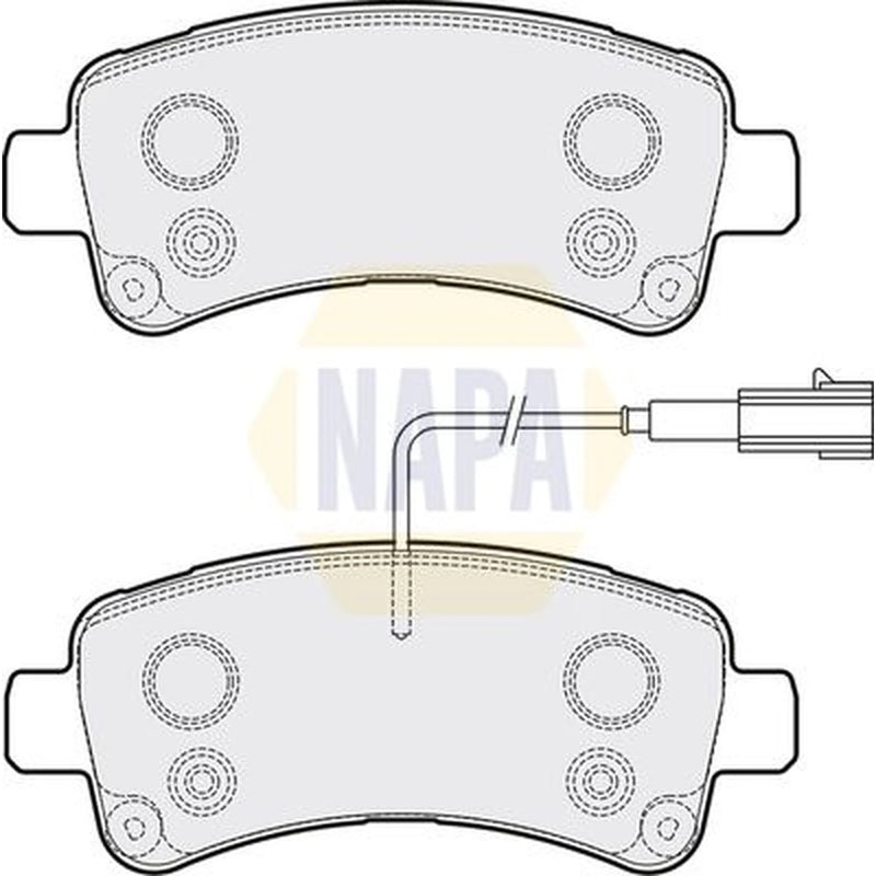NAPA Rear Brake Pad Set NBP1897