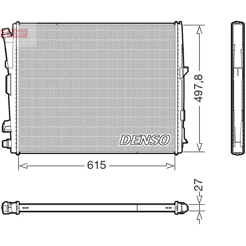 Denso Engine Radiator DRM05123