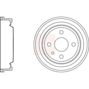 Apec Brake Drum Assembly Rear DRM9126