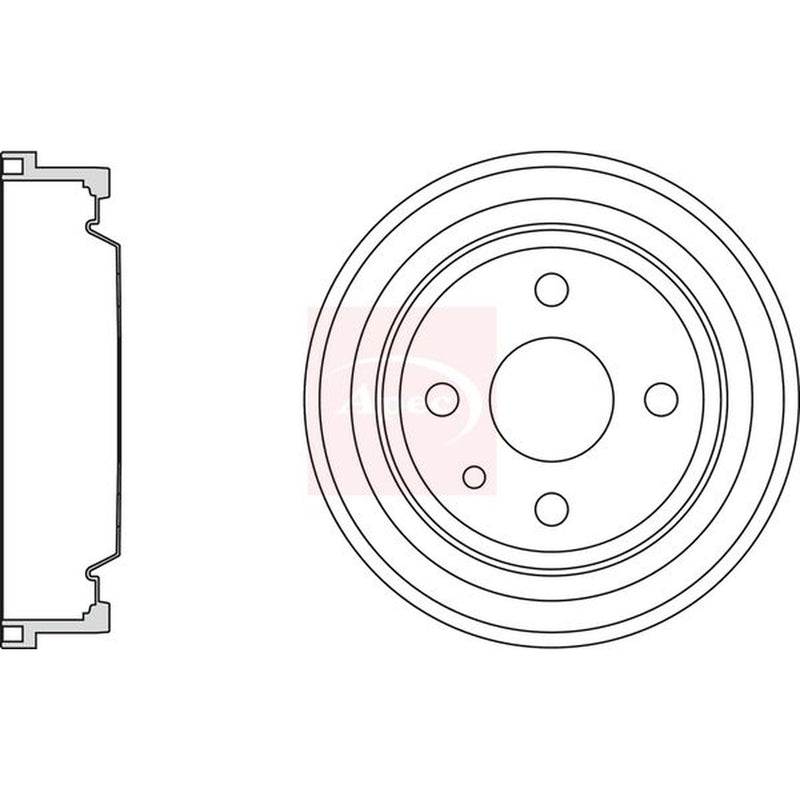 Apec Brake Drum Assembly Rear DRM9126