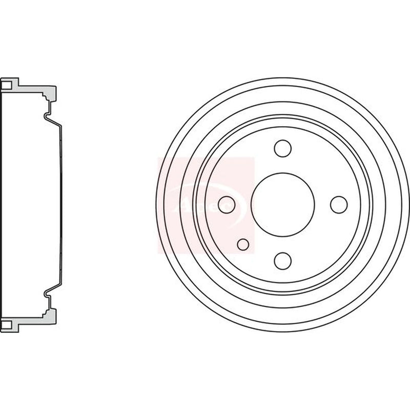 Apec Brake Drum Assembly Rear DRM9126