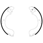 Mintex Brake Shoe Set Axle Kit MFR777