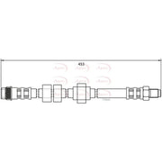 Apec Brake Hydraulic Hose Line Front HOS4008