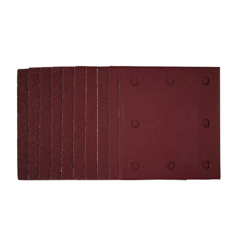 Draper 1/4 Sanding Sheets 115x105mm Assorted Grit Pack of 10