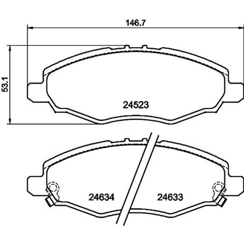 Mintex Front Brake Pad Set MDB2880