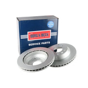 Borg & Beck 2 x Vented Rear Brake Discs BBD5131