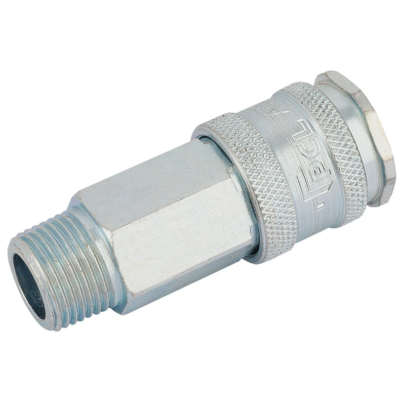 Draper BSP Parallel Euro Coupling Male Thread - Multiple Length Options