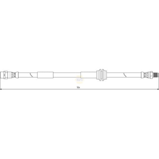 NAPA Brake Hydraulic Hose Line Front NBH1278