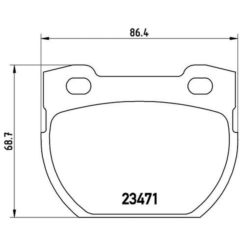 Brembo Rear Brake Pad Set P44006