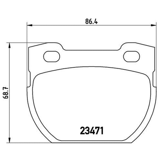 Brembo Rear Brake Pad Set P44006
