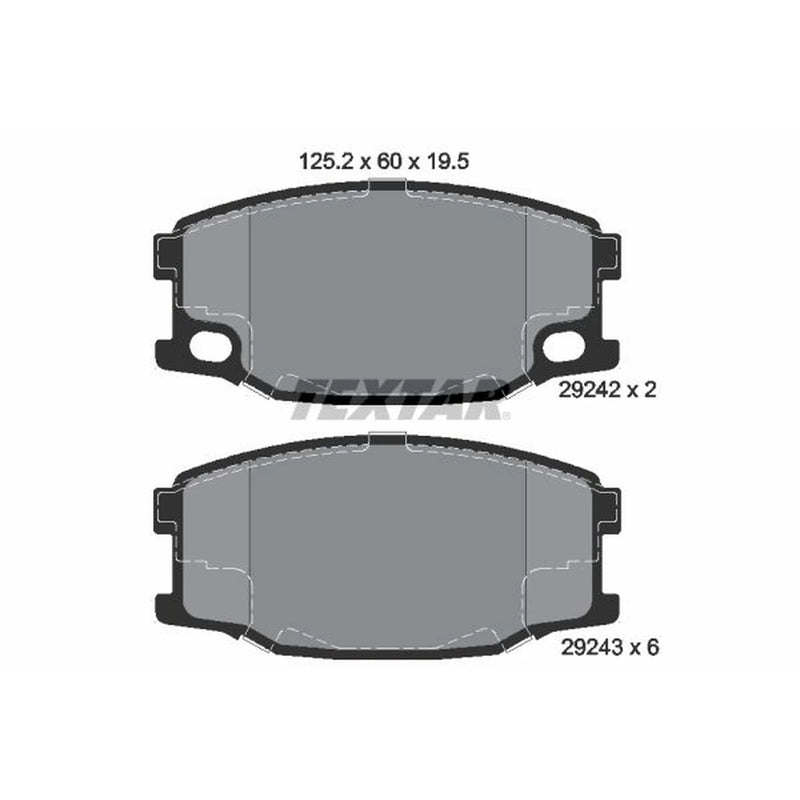 Textar Front Brake Pad Set 2924201