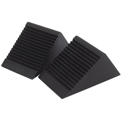Draper Rubber Wheel Chocks Pair 0.702kg